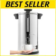Professional Grade 100-Cup Stainless Steel Percolate Coffee Maker for Catering