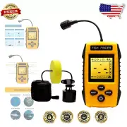 Portable LCD Fish Finder with Sonar for Kayak & Ice Fishing - Depth Up to 328ft