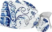 [YTYVAGT] 2-Pc,Gourd-Shaped Working Cap,Fisherman Hat with Buttons and Cotton Sweatband,Blue Retro Ocean Seahorse