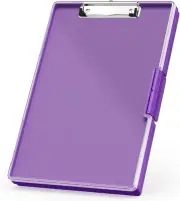 Rimilak Plastic Clipboard with Storage, Side Opening 2 Dark Purple