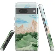 For Google Pixel 7 Case Tough Protective Cover Mountainous Nature