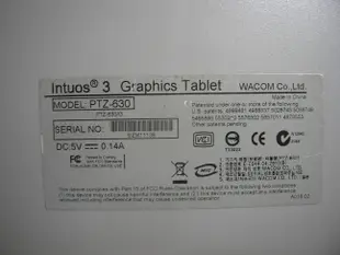 二手-Wacom Intuos3 繪圖板 Intuos 3 A5 數位繪圖板 數位板/手繪板 電繪板 PTZ-630