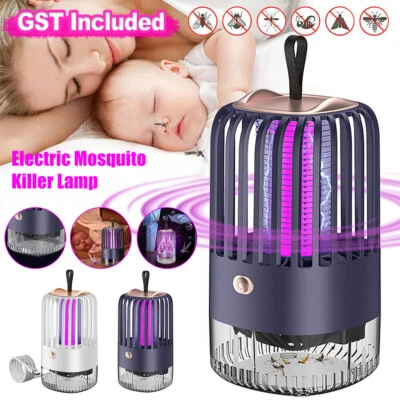 1/2pc BUZZBGONE Zapper Portable Bug Insect Trap Zapper LED Light Mosquito