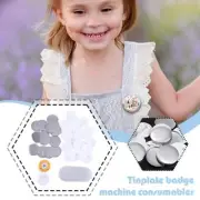 100X Tinplate DIY Badges Material Badge Blank Pin Maker UKS Consumables NEW B0B5