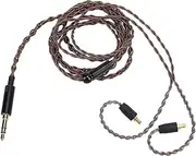 Headphone Upgrade Replacement Cable, 3.5mm Stereo Plug, OFC Core, for Sennheiser IE100 Pro IE400 Pro IE500 Pro Earphones, 3.9ft Length, with Silver Plated Wire Body