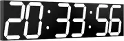 Digital Wall Reloj Con Pantalla Grande, Relojes De Pared Grandes De 27 Pulg...