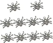 COHEALI 10pcs Alloy Spider Charm Pendants for DIY Jewelry Making Unique Antiqued Design for Necklace Bracelet Charm Pendant