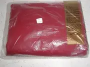 VTG KING sheet flat UTICA percale 1980's NEW IN PKG! burgundy + 2 pillow cases