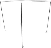 Ciieeo Canopy Bed Frame for 2m Bed 3 Corner Bed Poles Netting Frame Bracket Stainless Steel Bed Netting Canopy Frame Post Curtains Support Frame