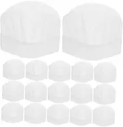 [Holibanna] Chef Hat Kitchen Hat Hat Adult Hat Household Water Spoon Household Ladle Medium and Small Griddle Hat Mini Hat Paper Hat Non-Woven Fabric White