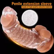 Penis-Extension Extender Sleeve Cock Sheath-Girth-EnhancerEnlarger Male Condoms