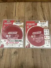 Set of 3 New Diablo 10” Saw Blades 40T x2 And 80T Ultra Finish