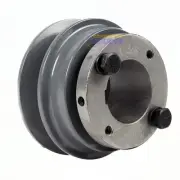Cast Iron 3.15" Single Groove Pulley Belt B Section 5L and 1-3/8" Sheave Bushing
