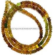 Natural Petrol Tourmaline Faceted Beads Natural Multi Tourmaline Gemstone Beads