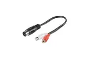 Audio Cable Adapter DIN Male to Stereo RCA Female