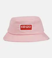 [Kenzo] Kenzo Embroidered logo cotton sun hat UK 6 5/8 pink