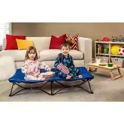 Regalo My Cot Portable Toddler Bed, Royal Blue, Fitted Blue Sheet, Toddler Bed