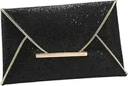 [OATIPHO] Black Clutch Party Clutch Purses for Women Clutch Purse for Wedding Black Evening Purse Black Formal Purse Formal Clutch Purse Clutch Purses for Women Formal Evening Bag Clutch Bag