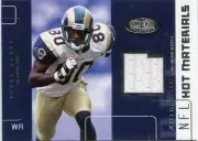 2002 FLEER HOT PROSPECTS ISAAC BRUCE HOT MATERIAL GAME WORN JERSEY
