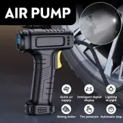 Mini Cordless Bike Tyre Inflator Electric Car LCD Digital Air Compressor Pump