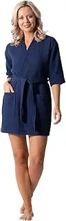 [Robe Direct] Lightweight Waffle Weave Bath, Spa & Bridesmaids Kimono Short Robes
