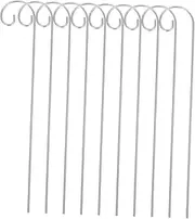 VINTORKY 10pcs Heavy Duty Shepherd Hooks for Garden Metal Plant Label Stand Holders Versatile Lawn Ornament Stakes for Outdoor Use
