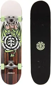 [Element] Dragon Skateboard 31" x 7.75" Complete Popsicle Board for Kids Teens Boys Girls Adults, Weight Limit 220 lbs.