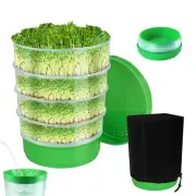 Stackable Seed Sprouter Kit Soil-Free Bean Microgreens Growing Tray Set
