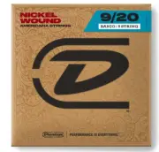 JIM DUNLOP DJN0Jim Dunlop Nickel Wound Americana Strings for Banjo 9/20 - 5 St..