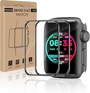 Bodyguard Pack of 2 Screen Protectors for Apple Watch Series 4/5/6/SE 44 mm, HD Anti-Bubble-Free Anti-Fingerprint iWatch 44 mm Screen Protector, Full Screen Easy Installation Protective Glass