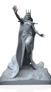 The Morrigan - 1/24 75mm Large scale resin model kit and base BNM