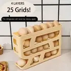 Slide-type Automatic Scrolling Egg Rack Refrigerator Storage Box Space Saving