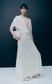 [Tove] Devi Gathered Jersey Gown