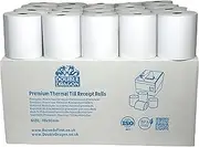 Double Dragon, 80 x 80 mm Premium Thermal Paper Till Receipt Roll for EPOS Printer, POS Terminal, Cash Register [Pack of 5]