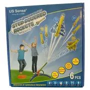 Step-Powered Rocket Launcher Toy: Air-Powered Rockets for Active Outdoor Play