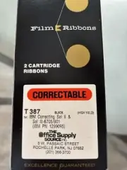 6 Correctable Film Ribbon Cassettes for IBM Selectric II/III Typewriters