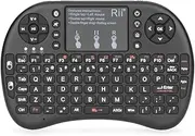 Rii Mini Bluetooth Keyboard with Touchpad＆QWERTY Keyboard, Backlit Portable Wireless Keyboard for Smartphones/Laptop/PC/Tablets/Windows/Mac/TV/Xbox/PS3/Raspberry Pi