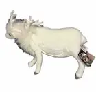 Hansa Christmas Reindeer White 19" Plush Stuffed Animal New With Tags Rare