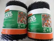 2 Frost King Gutter Guard 6 inch by 20 ft Black Plastic Mesh