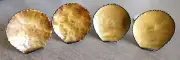 Cape Craftsmen Enameled Metal Napkin Rings-Bronze Color - Set of 4 - NWT