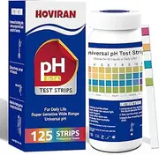 Universal pH Test Strips 0-14, Quick Accurate pH Testing Kit for Food, Soap Making & Kombucha, 125ct Litmus Paper pH Test Strips for Liquids, Drinking Water, Aquarium, Pool, Hot Tub, Spa