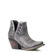 Ariat® Ladies Hazel Black & Silver Metallic Snip Toe Booties 10040393