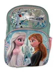 Disney Frozen Elsa & Anna 3D Face 16 Inches Large Backpack