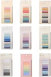 Pyhot 9 Set 1800 Pieces Index Tabs Flags, Mini Memo Page Markers Bookmarks Text Sticky Notes