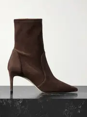 [Stuart Weitzman] Stuart Weitzman - Stuart Power Suede Ankle Boots - Brown - US8.5 US 8.5 Brown