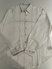 ROBERT GRAHAM SHIRT STYLE White Pleated Tuxedo Dress Shirt 2XL NEW WITH TAGS!!