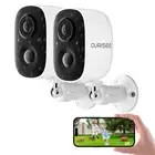CURISEE Wireless Outdoor Security Camera Wireless 2K Camera for Home Security...