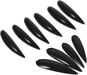 HOOTNEE DIY False Nail Tips 5pcs Halloween Nails Removable Artificial Nails for Women Texture for Long
