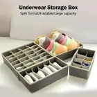 Storage Organiser Underwear Sock Tie Drawer Divider Pants Tidy Wardrobe Box
