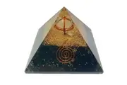 Crystal Wonderland Black Tourmaline Orgonite Clear Quartz Merkabah Pyramid